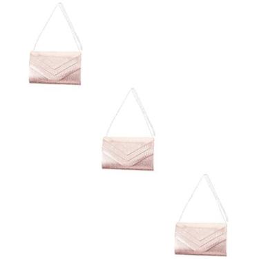 Imagem de GALPADA 3 Pecas bolsa de noite feminina bolsa de ombro festa de casamento bolsas da moda bolsa feminina bolsas para mulheres na moda bolsa de noite envelope saco envelope moeda carteira