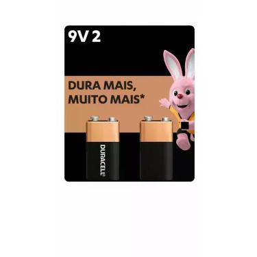 Imagem de Bateria Alcalina 9v Duracell Com 2 Unidades - Congratulations Store