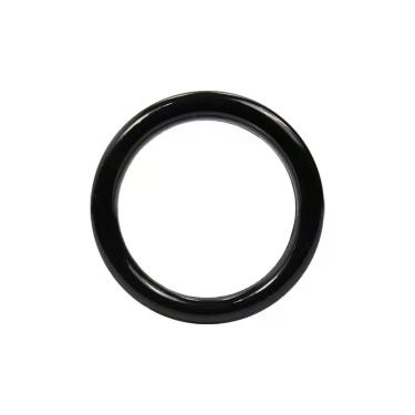 Imagem de Argola Para Cortina Artesanato 4cm De Plástico Preto Com 10 Unidades -