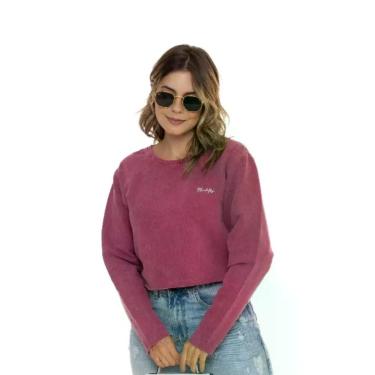 Imagem de Cropped Moletom Careca - MARIA FITNESS, M, Marsala