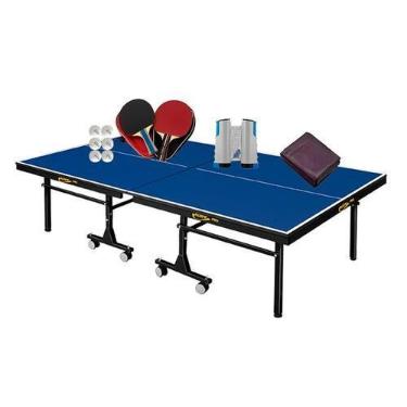 Imagem de MESA PING PONG 1008 KLOPF + 2 Kits 5093 + Rede Retrátil + Capa