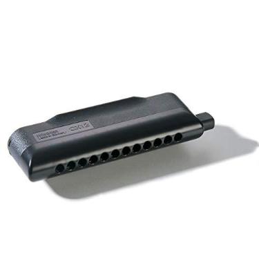 Imagem de HOHNER Gaita cromática CX-12, chave de Eb, preta (7545-Eb)