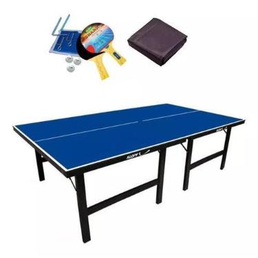 Imagem de MESA DE PING PONG MDP 12mm Olimpic Klopf 1014 + KIT Suporte, Rede, Bol