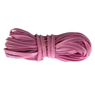 Imagem de 50m Vivo Rosa Bebê Costura Acabamento PVC Bolsa Mochilas Mala Plástico