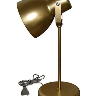 Imagem de Luminaria De Mesa Articulada - Ideal Para Escritorio, Home Office, Manicure (Dourado)