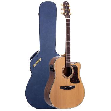 Imagem de Violão Strinberg DD6SC NS Natural Satin Linha Daimond De Aço C/ Case, 