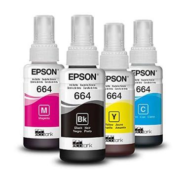 Imagem de Kit Tinta Epson T664 4 Cores T664 Epson L395 L380 L375 L220 L455