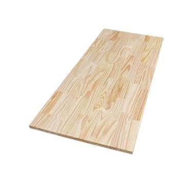 Imagem de Tampo Madeira Maciça Pinus Verniz 2,5cm Escritorio Setup Bancada Tampa Maciço Mesa Pia Meligna (Verniz Incolor, 100x60cm)