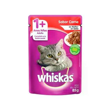 Imagem de Sache whiskas carne ao molho e salsa 85g - GERAL