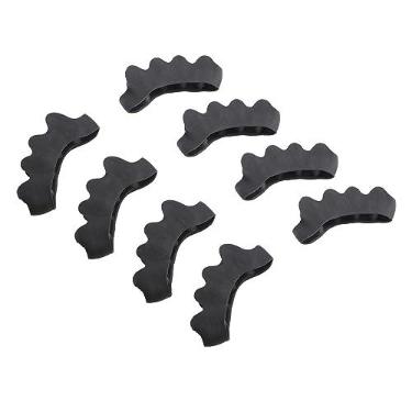 Imagem de Corretor de Dedos, 8 Peças, Design Ergonômico, Separador de Dedos, Alta Flexibilidade, Fácil de Usar para Mulheres e Homens (Preto)