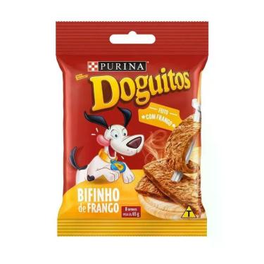 Imagem de Petisco Doguitos Bifinho de Frango para Cães Purina Pacote 65g
