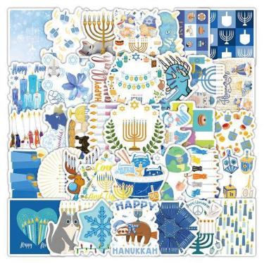 Imagem de Pacote de adesivos do Festival de Hanukkah, 50 peças, decalque de vini