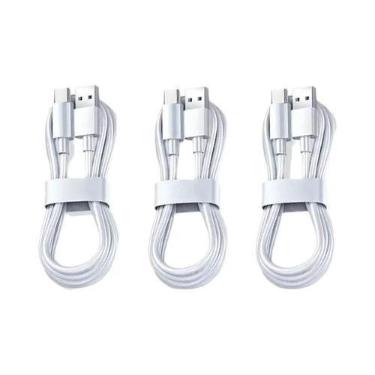 Imagem de Cabo USB Tipo C De 100W 6A Super Rápido Para Carregamento, 3 Peças Par