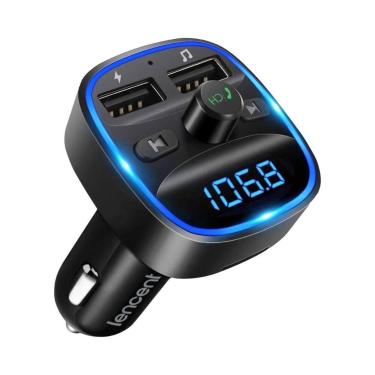 Imagem de Transmissor FM Bluetooth Sem Fio Para Carro, Kit Com Carregamento USB 