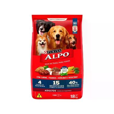 Imagem de Ração para Cachorro Alpo Receitas Caseiras - Adulto Carne com Vegetais