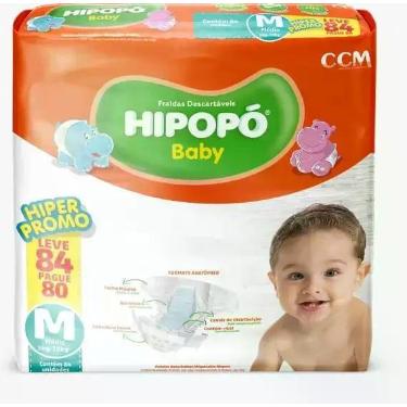 Imagem de Fralda infantil Hipopo Hiper 1 Pacote Tamanho M - 84 Unidades - Hipopó