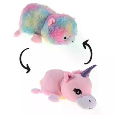 Imagem de Bichinho De Pelúcia Flip 2 Em 1 Bene Casa Baby Lhamaxunicórnio