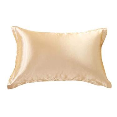 Imagem de F Fityle Fronhas de Ambos Os Lados de Seda 100% Pura Amora, Perfeitas para Cabelo E Rosto - Bege