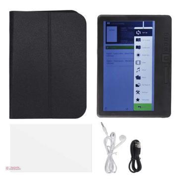 Imagem de E Reader Yoidesu TFT LCD 16:9 de 7 polegadas com tela HD 16GB preta