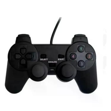Imagem de Joystick USB para PC 7&Z Conexão com Fio 10 Botões Preto