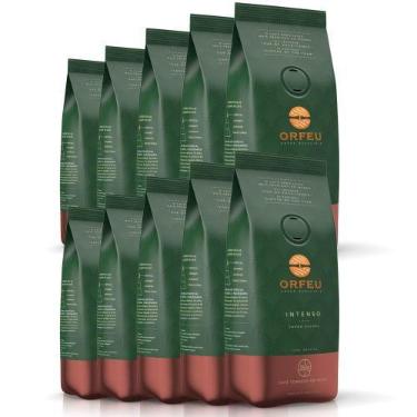 Imagem de Café em Grãos Premium Orfeu Intenso Kit 10 Pacotes de 250g