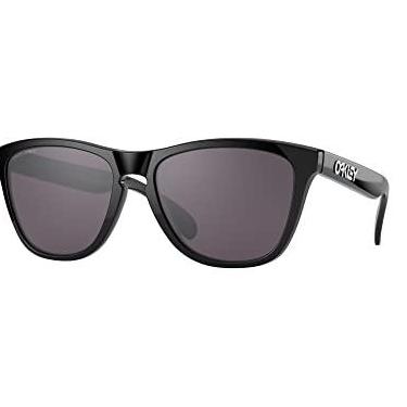 Imagem de Óculos de sol Oakley OO9245 Frogskins Low Bridge Fit Square, preto polido/cinza Prizm, 54 mm