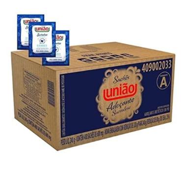 Imagem de Açúcar União Adoçante Sache Sucralose 600mg Caixa Com 400 Unidades