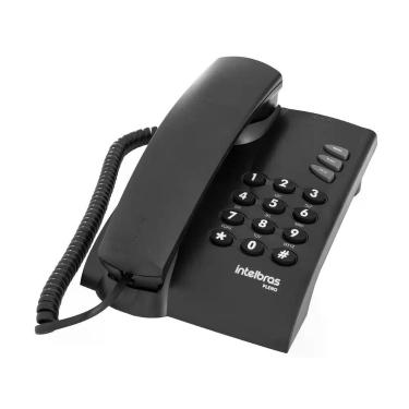 Imagem de Telefone Fixo Intelbras Pleno Preto com Redial Mesa Parede Anatel, Pre