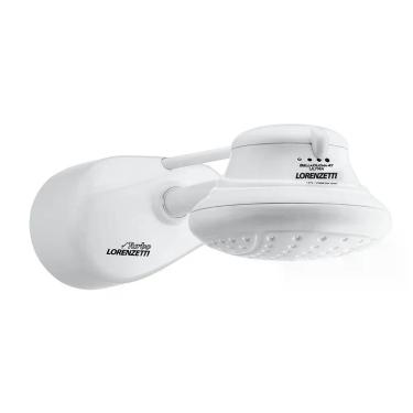 Imagem de Ducha Bella Ducha Turbo Ultra Eletrônica 6800W Instalação de Parede com Pressurizador Embutido Branco Lorenzetti 220V