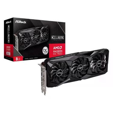 Imagem de Gpu Asrock Amd Radeon Rx 7600 Challenger Pro Oc 8gb Gddr6 128 Bits 90-
