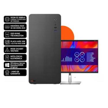 Imagem de Servidor Xeon E5 2680 V4 14 Núcleos, 32gb Ram, 1TB SSD Nvme, | Windows Server Standard 2025 |