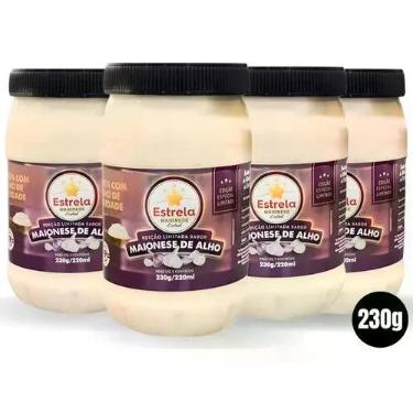 Imagem de Kit Maionese Estrela Edição Limitada Alho 230g 4 Unidades