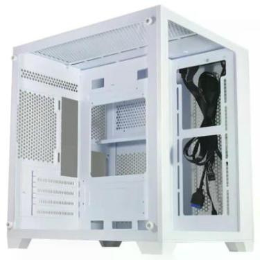 Imagem de Gabinete Gamer K-mex Aquario Micro White Iv Cg-w415, Mid Tower, Vidro Temperado, M-atx, Sem Fan, Branco, Cgw415rh002cb0x