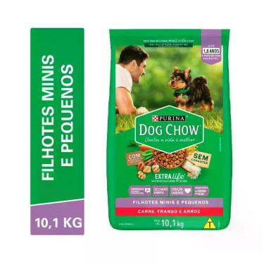 Imagem de Ração Dog Chow Filhotes de Raças Pequenas Frango e Arroz - 10,1kg - Ne