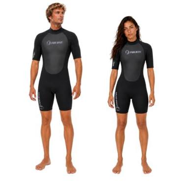 Imagem de Roupa Neoprene Wailea Curto 3mm Fun Dive, Surf Kite Jetski (XX-Grande)
