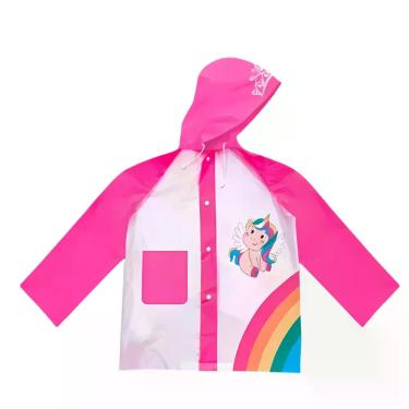 Imagem de Capa De Chuva Infantil Impermeável Com Capuz Ajustável e Estampa Diver