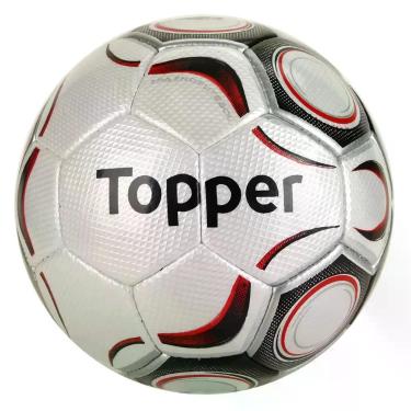 Imagem de Bola De Futebol Society Topper Maestro Pro Costurada á Mão, Branco, Pr