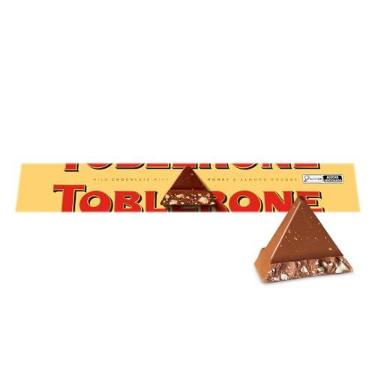 Imagem de Chocolate ao Leite Toblerone com Nougat de Mel e Amêndoas, Importado, Caixa 100g