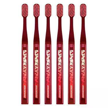 Imagem de Escova de Dente Dentalclean 4368 Cerdas Dental Cereja Cherry Moment Pack com Cerdas Ultra Macias 4368 Fios 6 Unidades
