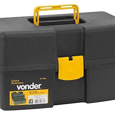 Imagem de Vonder, Caixa Para Ferramentas, Plástica, Com 3 Bandejas, 37,0 Cm X 22,0 Cm X 20,0 Cm, Vd 3001.