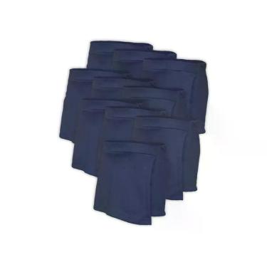Imagem de Kit 10 Short Saia Infantil Helanca Azul Marinho - Del France, 04