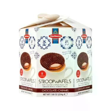 Imagem de Mini Wafers de Chocolate Recheado com Caramelo Daelmans 224g