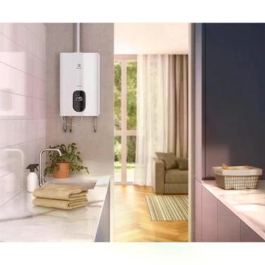 Imagem de Aquecedor de Água a Gás H22BG Digital 22L GLP com CO Sensor e Exaustão Forçada Electrolux Bivolt