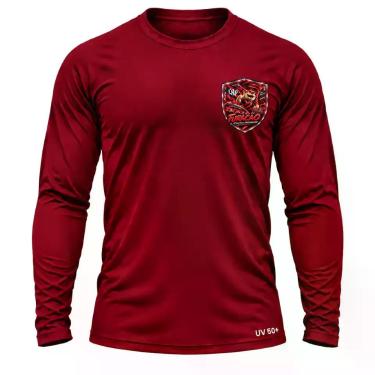 Imagem de Camisa Uv +50 Athletico Paranaense Torcedor Furacão - Genérica, Vermel