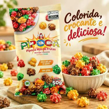 Imagem de Pipoca Caramelizada Mix De Fruta A Pipoca Sem Glúten 50g 6un