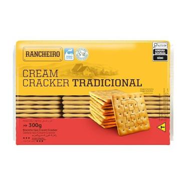 Imagem de Biscoito Cream Cracker Rancheiro 300g – Duplamente Laminado, Vegano e Crocante