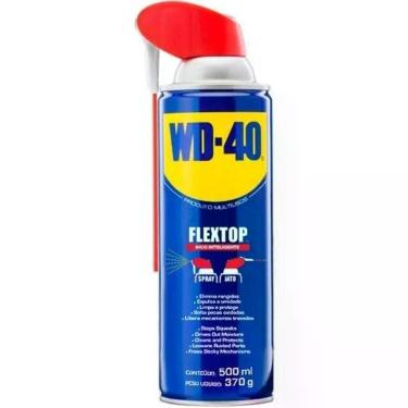 Imagem de Lubrificante Desengripante Aerosol WD40 500ml Flex Top Spray Limpa Protege e Solta Peças Oxidadas WD40
