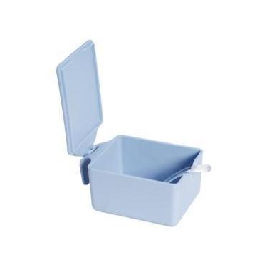 Imagem de Açucareiro elegance 250ml com colher azul pastel micromax