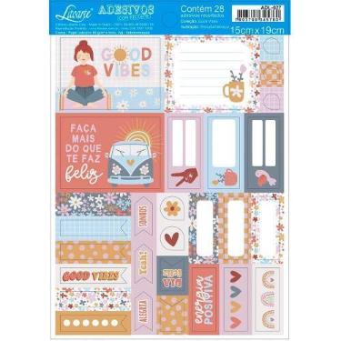Imagem de Adesivo de Papel Coleção Good Vibes Adl-027 Litoarte