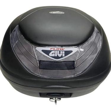 Imagem de Baú Givi Monolock Flow 35l Bauleto Traseiro Moto com Base - Fumê black